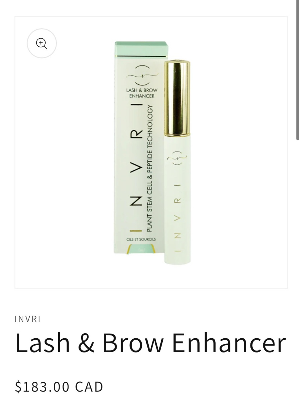 Lash & Brow Enhancer — White with Gold Cap